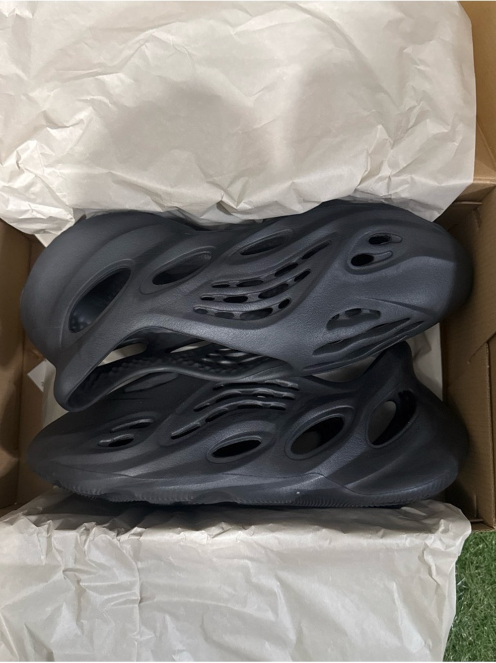 adidas Kids Foam Slide Sandals - Black